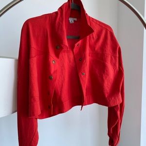 Red Cropped Jacket - LA brand